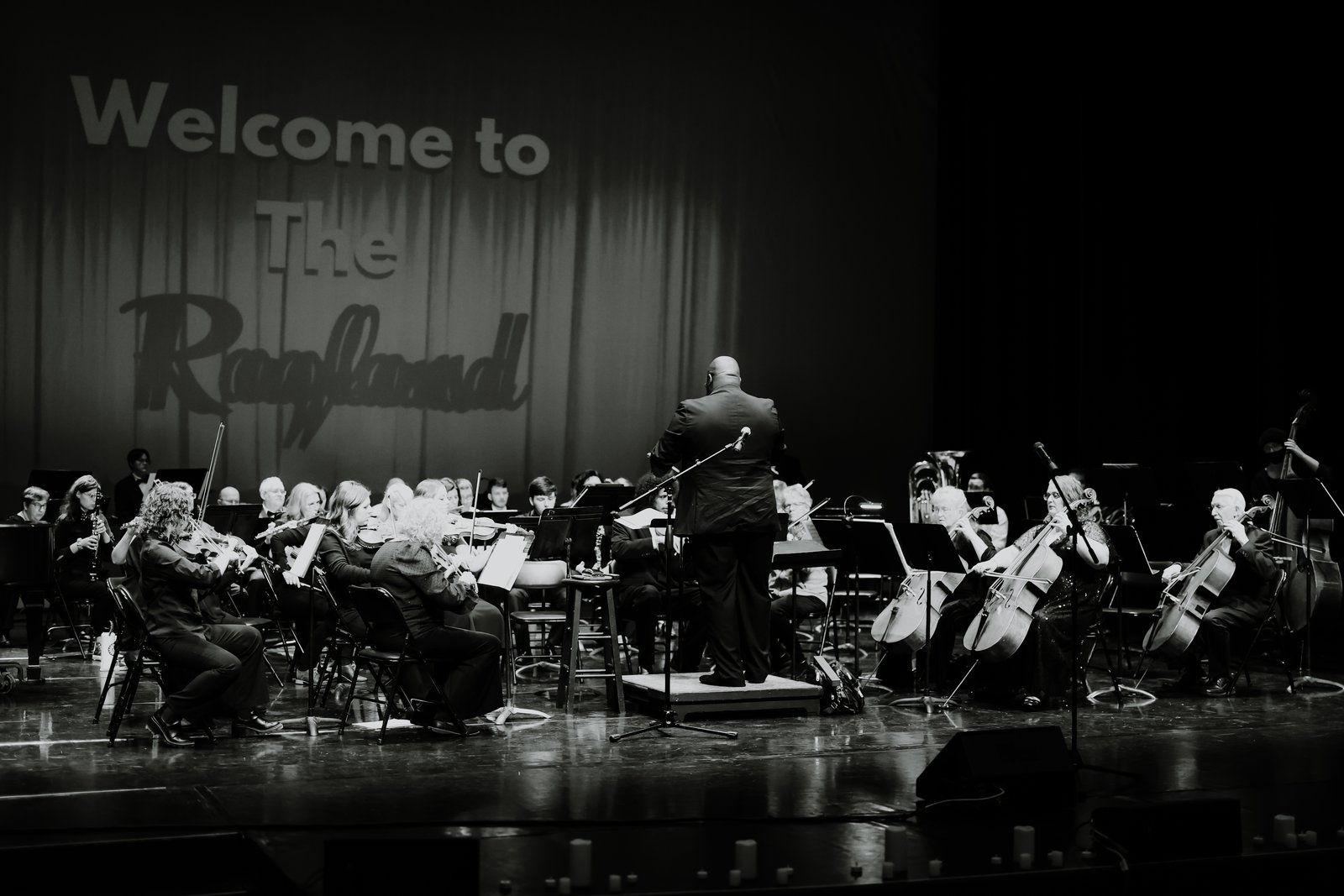 The Klamath Symphony — 40 to 50 musicians representing strings, woodwinds, brass, and percussion, conducted by Christopher Benjamin