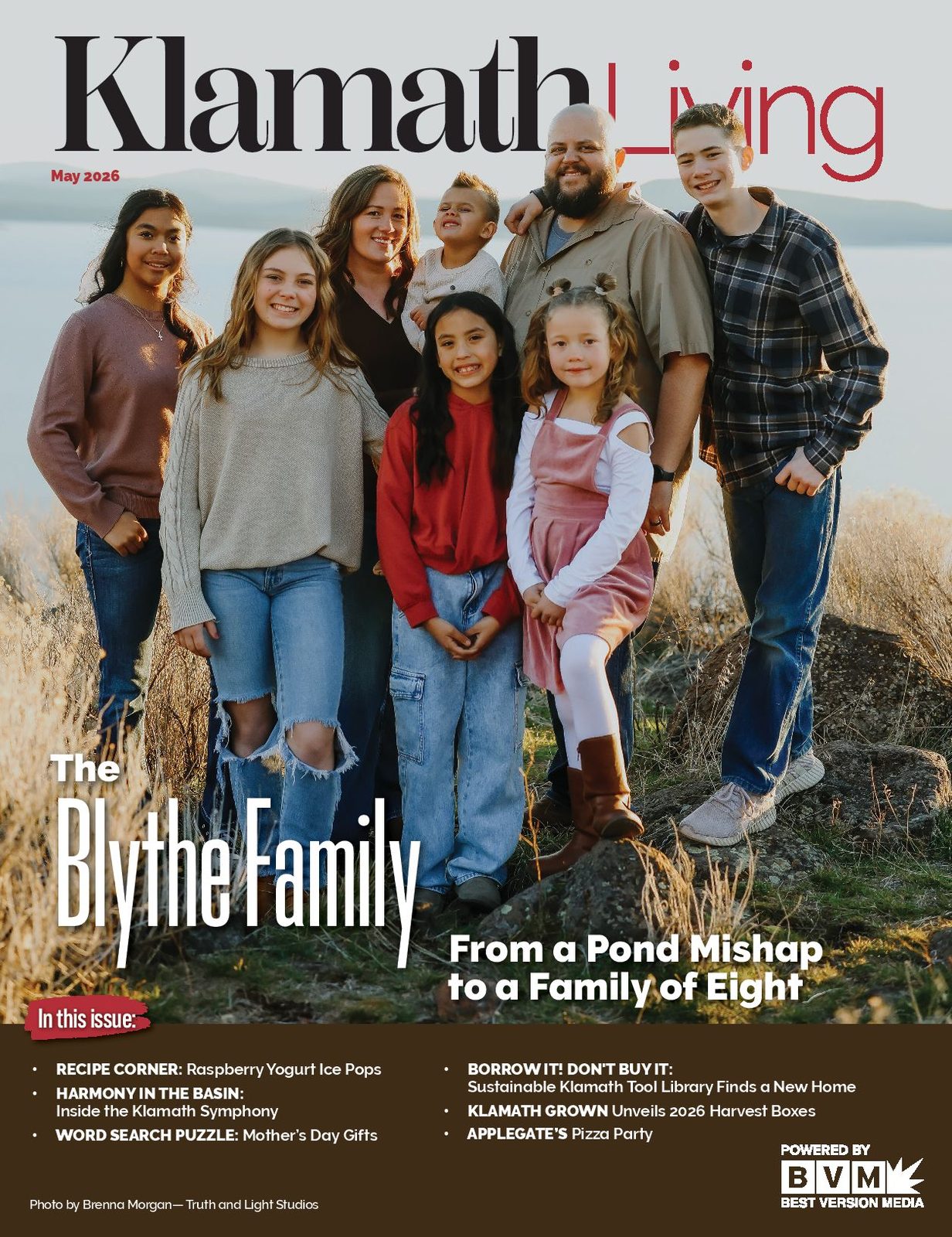 Klamath Living May 2026 cover — The Blythe Family